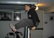 dip bar leg raises finish